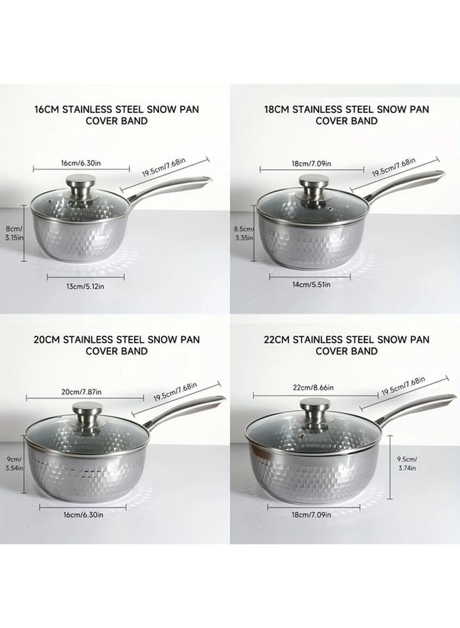 8 66 Inch Stainless Steel Induction Cooktop Pot Saucepan for Baby Food Soup Pasta - Image 4